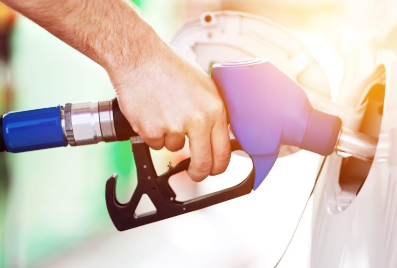 Car,At,Gas,Station,Being,Filled